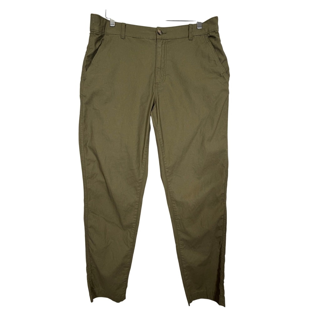 Eddie Bauer Ripstop Pants Mens 36x32 Stretch Hiking Olive Night Green Active